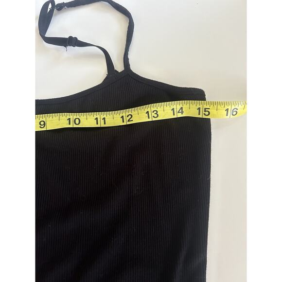 Skims Soft Lounge Long Slip Dress Ribbed Maxi Tank Stretch Modal Onyx Women's 2X - Picture 3 of 10